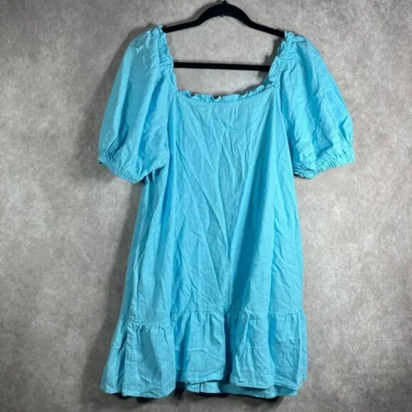 Stoney Clover Lane x Target‎ Dress Womens Medium Blue Linen - Picture 5 of 8